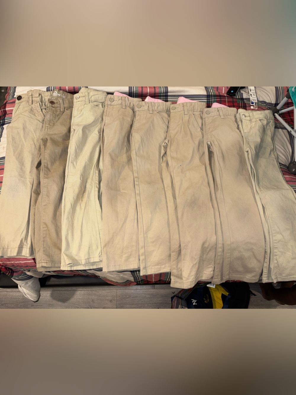 Girls uniform khaki pants